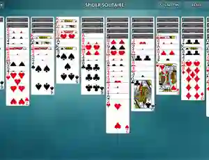 Гульня Spider Solitaire онлайн