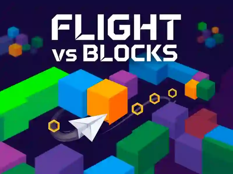 Гульня Flight vs Blocks онлайн