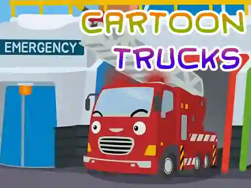 Гульня Cartoon Trucks Jigsaw онлайн