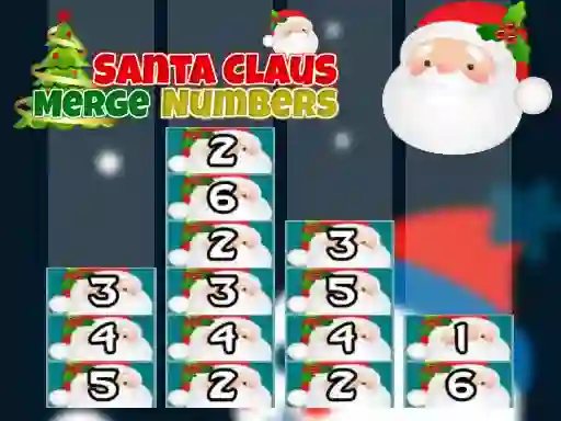 Гульня Santa Claus Merge Numbers онлайн