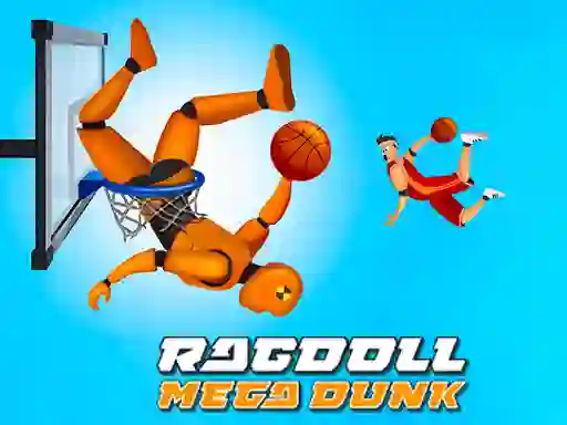 Гульня Ragdoll Mega Dunk онлайн