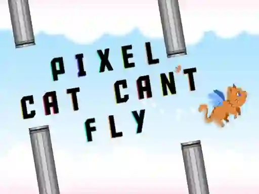Гульня Pixel cat can't fly онлайн
