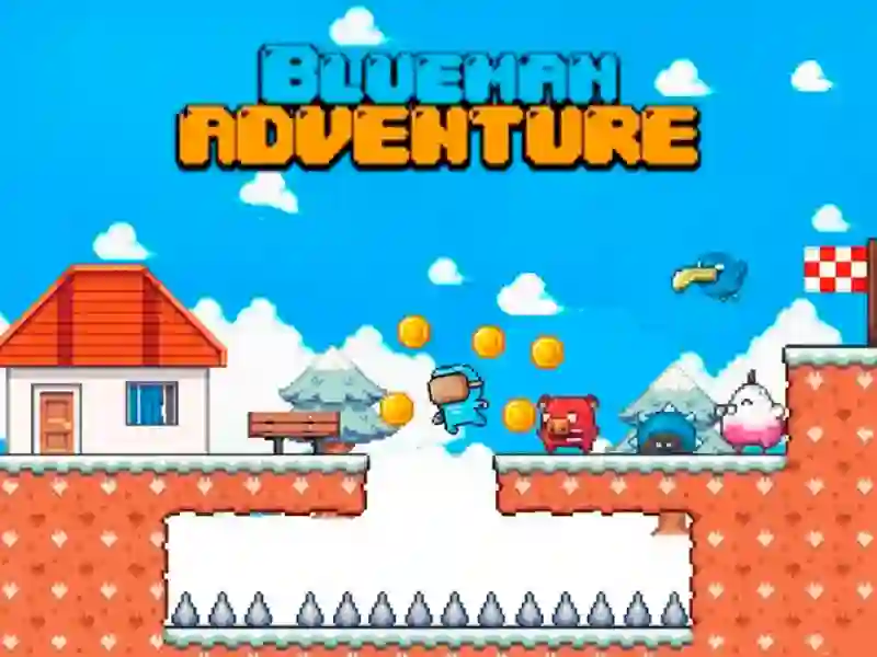Гульня Blueman Adventure онлайн