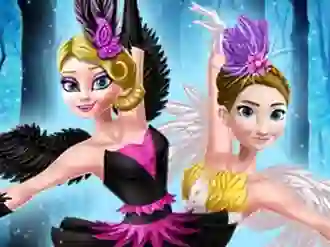 Гульня Ellie and Annie Black Swan and White Swan онлайн