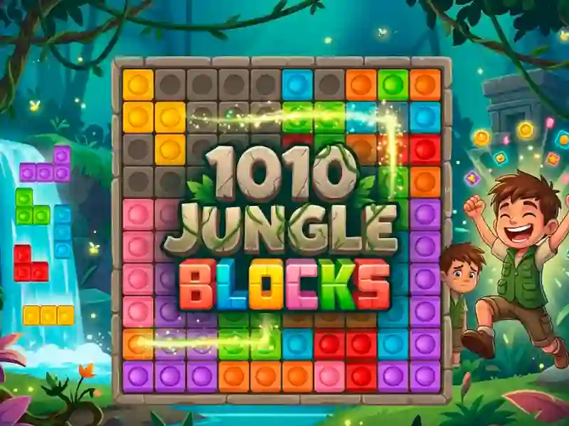 Гульня 1010 Jungle Blocks онлайн