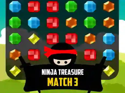 Гульня Ninja Treasure Match 3 онлайн