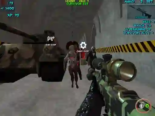 Гульня Zombie Apocalypse Bunker Survival Z онлайн