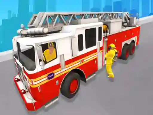 Гульня City Rescue Fire Truck Games онлайн