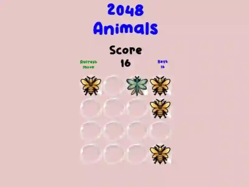 Гульня 2048 Animals онлайн