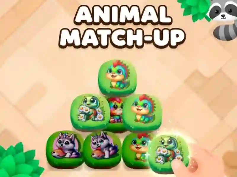 Гульня Animal Match-Up онлайн