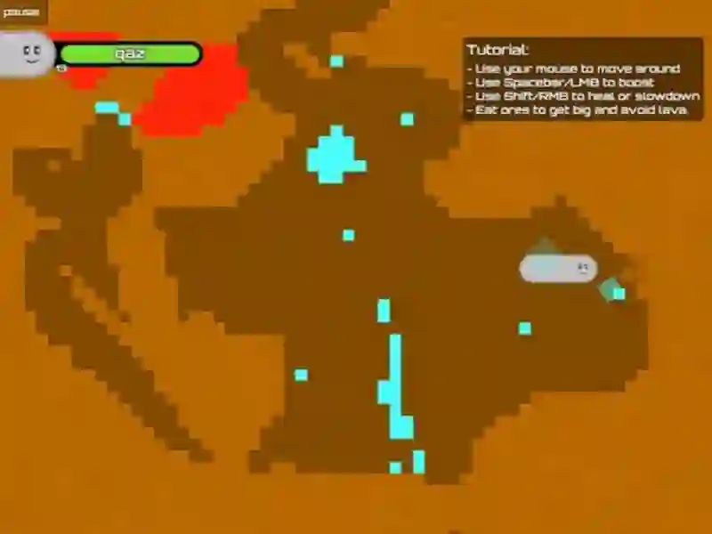 Гульня Digworm.io онлайн