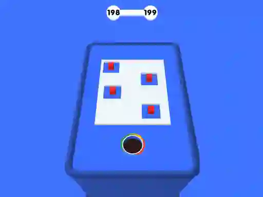 Гульня Hole 3d Color Block Game онлайн