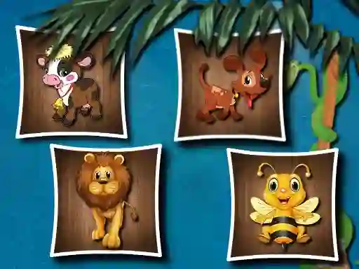 Гульня Cute Animal Shapes онлайн