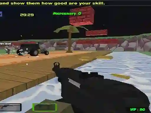 Гульня Blocky Combat Strike Zombie Multiplayer онлайн