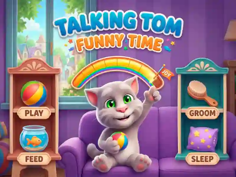 Гульня Talking Tom Funny Time онлайн