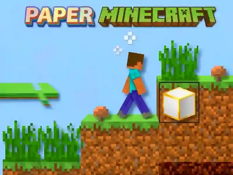 Гульня Paper Minecraft онлайн