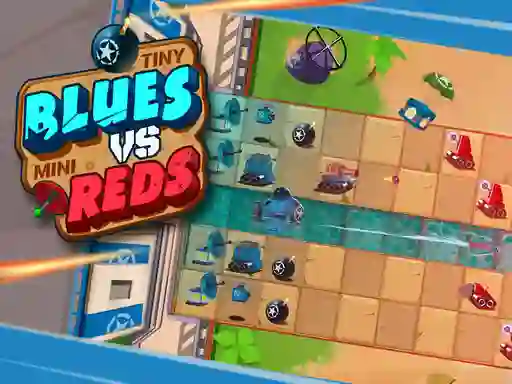 Гульня Tiny Blues Vs Mini Reds онлайн