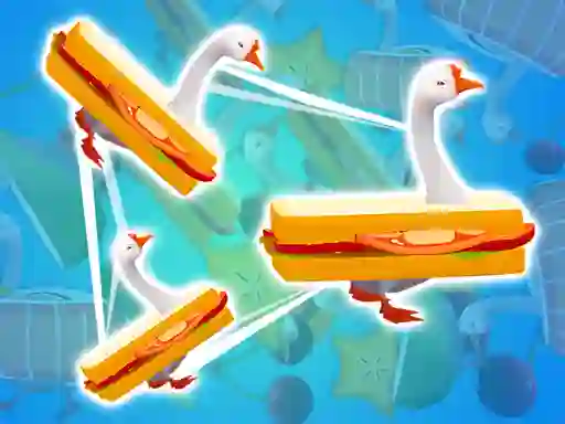 Гульня Goose Match 3D онлайн
