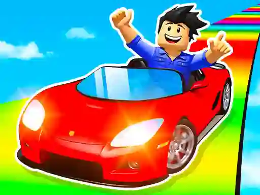 Гульня Epic Car Stunt Race Obby онлайн