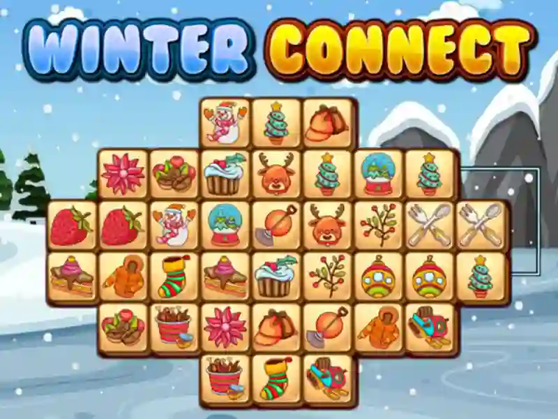 Гульня Winter connect онлайн