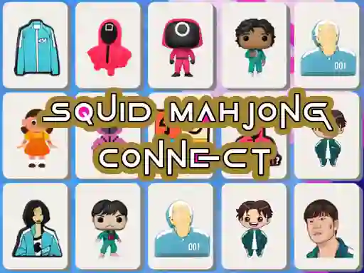 Гульня Squid Mahjong Connect онлайн
