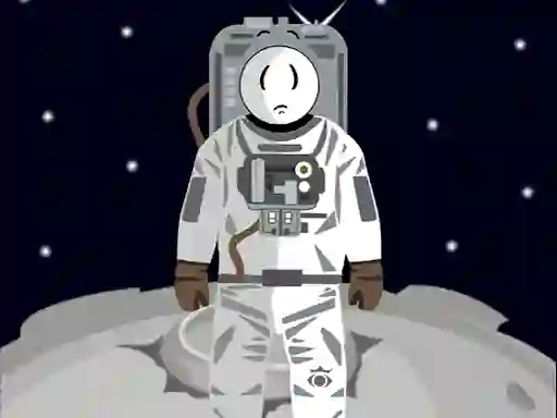 Гульня Stickman in Space онлайн