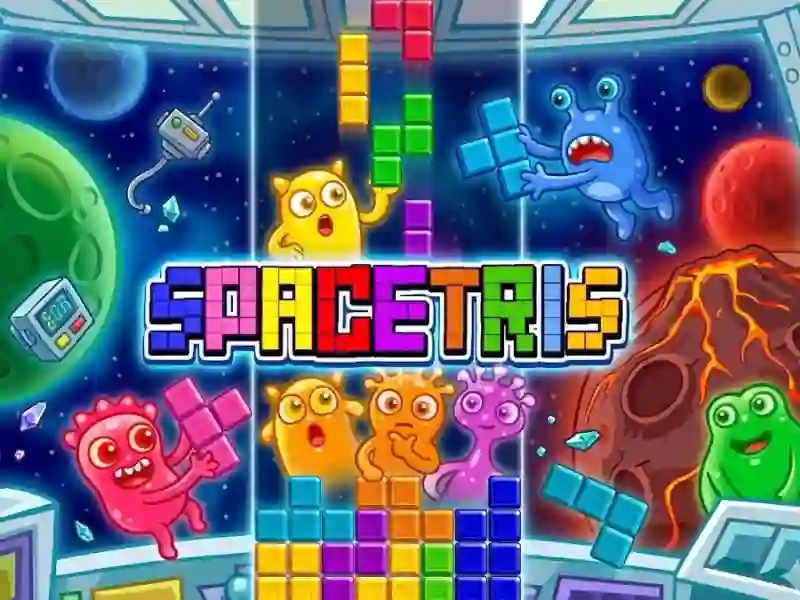 Гульня SpaceTris онлайн