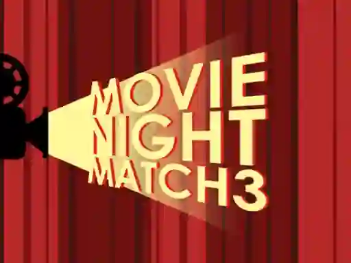 Гульня Movie Night Match 3 онлайн