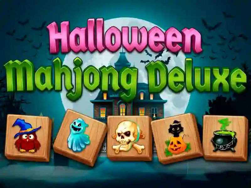 Гульня Halloween Mahjong Deluxe онлайн