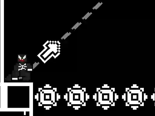 Гульня 8bit Black Ropeman онлайн