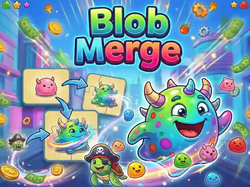 Гульня Blob Merge онлайн