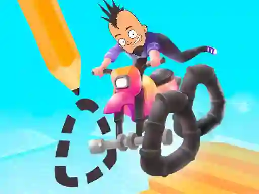 Гульня Scribble racing онлайн