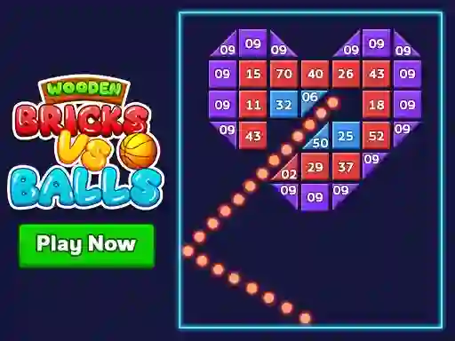 Гульня Wooden Bricks Vs Balls онлайн
