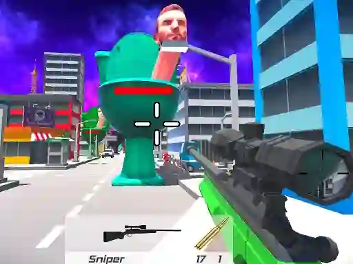 Гульня Skibidi Toilet FPS Shooting Survival онлайн