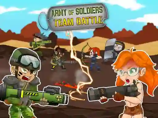 Гульня Army of soldiers: Team Battle онлайн