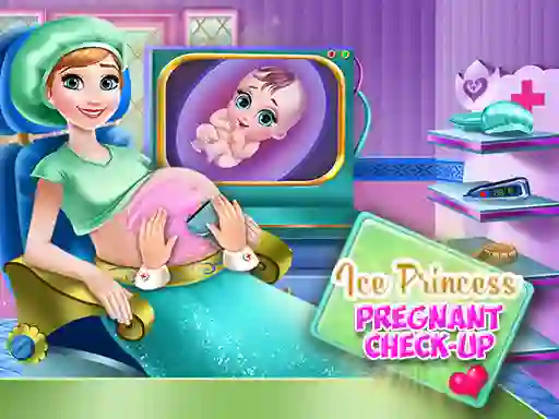 Гульня Ice Princess Pregnant Check Up онлайн