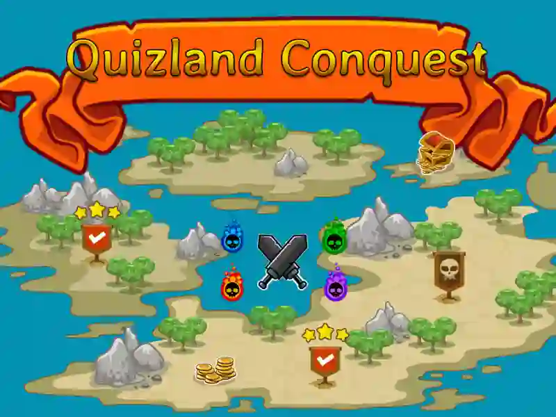 Гульня Quizland Conquest онлайн