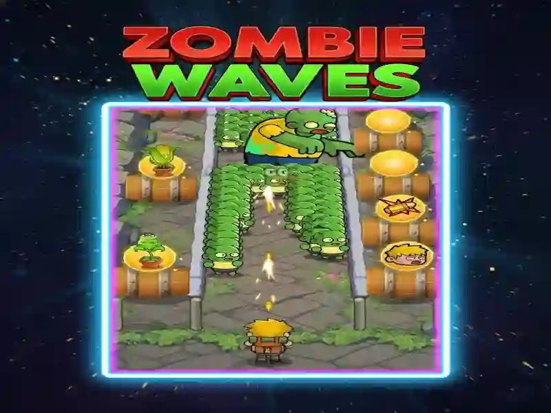 Гульня Zombie Waves онлайн