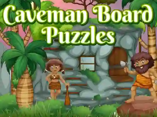 Гульня Caveman Board Puzzles онлайн