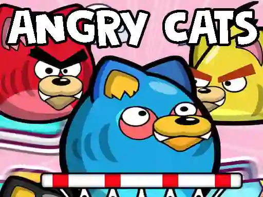 Гульня Angry Cats онлайн