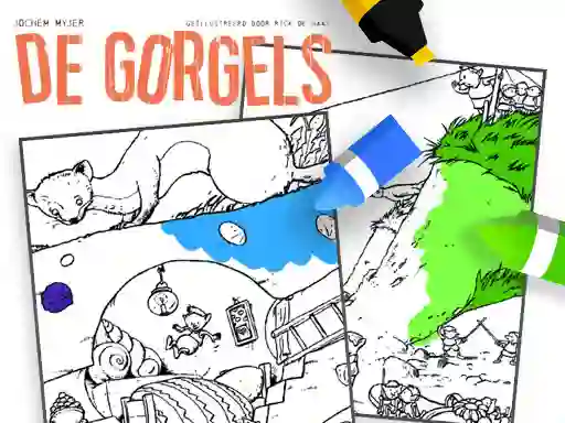 Гульня Coloring Gorgels онлайн
