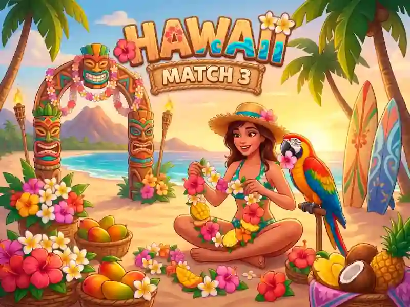 Гульня Hawaii Match 3 онлайн