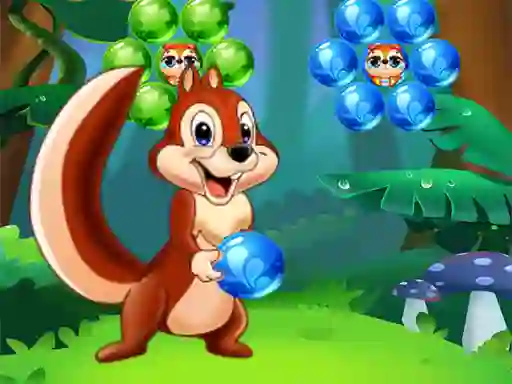 Гульня Bubbles Shooter Squirrel онлайн