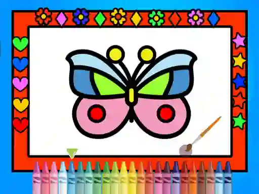 Гульня Color and Decorate Butterflies онлайн