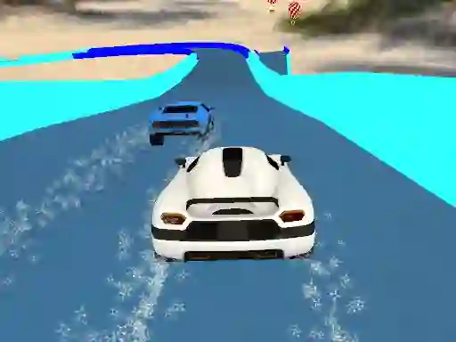Гульня Water Slide Cars онлайн