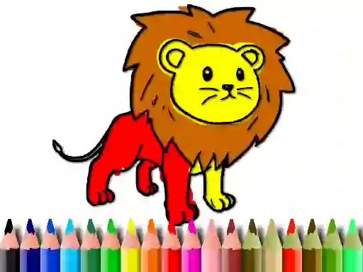 Гульня Back To School: Lion Coloring Book онлайн