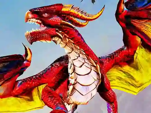 Гульня Flying Dragon City Attack онлайн