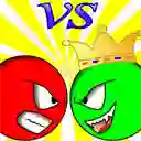 Гульня Red ball vs green king онлайн