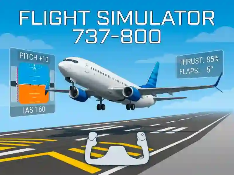 Гульня Flight Simulator 737-800 онлайн
