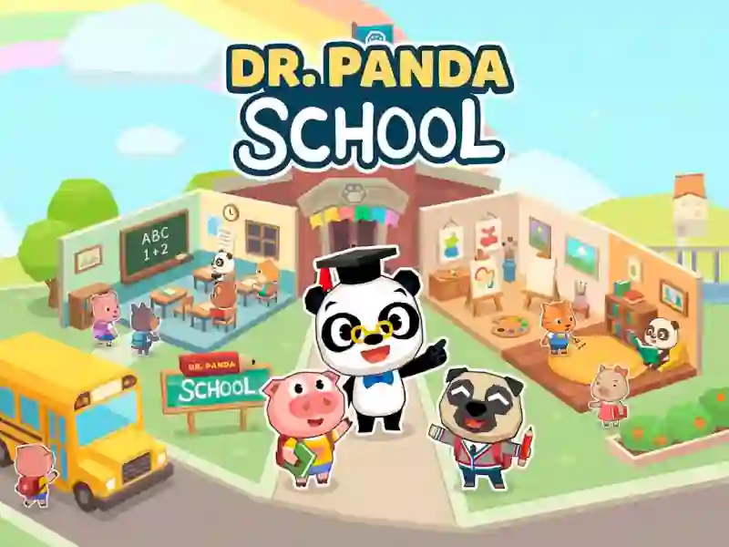 Гульня Dr Panda School онлайн